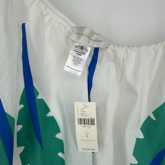 NWT Anthropologie Corey Lynn Calter One‎ Shoulder Caline Cotton Mini Dress Small - Picture 5 of 8
